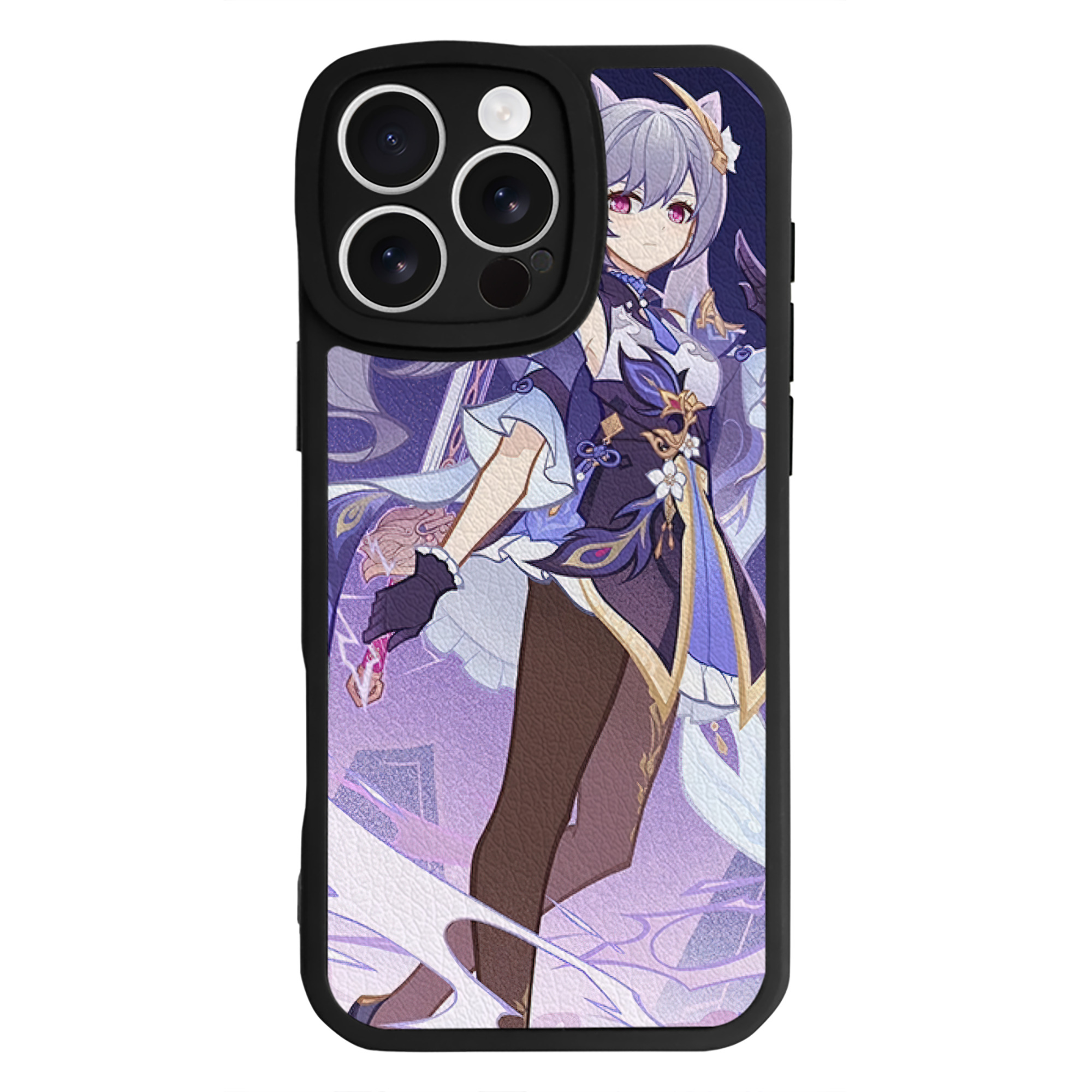 げんし神 genshin 【iPhone 16シリーズ対応】シリコンスマホケース（レザー調） 材質：シリコン